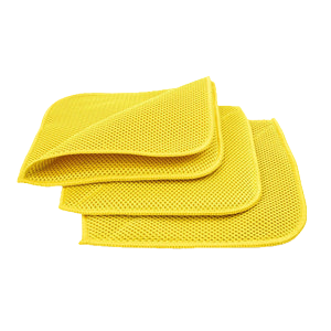 Bug Decon Flip Microfiber Mesh Towels - (8"x8", 300 gsm) 3 pack